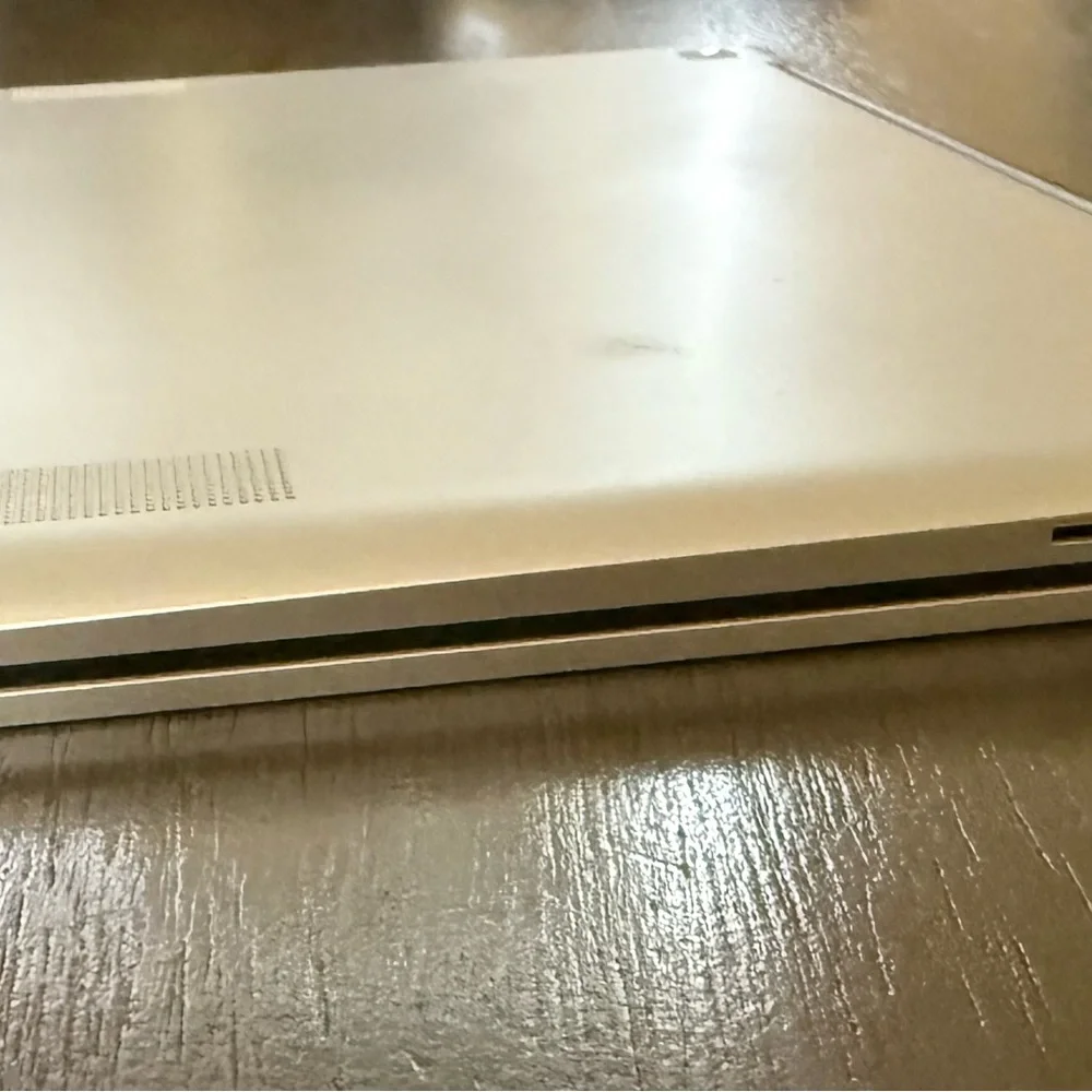 Sleek Black Laptop with Blue Display